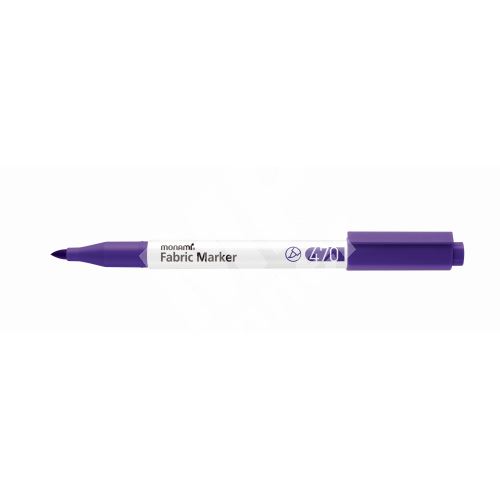 Popisovač na textil Monami Fabric Marker 470, violet 1