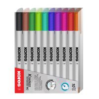 Popisovače Kores K-Marker Whiteboard, sada 10 ks, na tabule, tenký hrot Popisovače Kores K-Marker Whiteboard, sada 10 ks, na tabule, tenký hrot