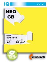 Barevný papír IQ NEOGB A3 80g fosforově žlutý 1bal/500ks 2 (1)