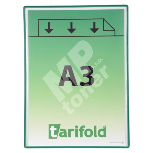 Tarifold rámeček s kapsou, A3, otevřený shora, zelený, 5 ks 1