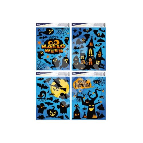 Okenní fólie Halloween 30x42cm, Světla, mix 1