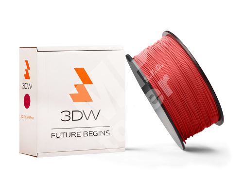 Tisková struna 3DW (filament) PLA, 1,75mm, 0,5kg, červená 1