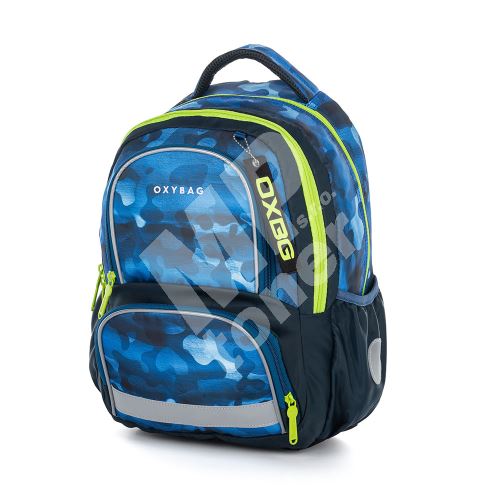 Školní batoh Oxy Next Camo blue 1