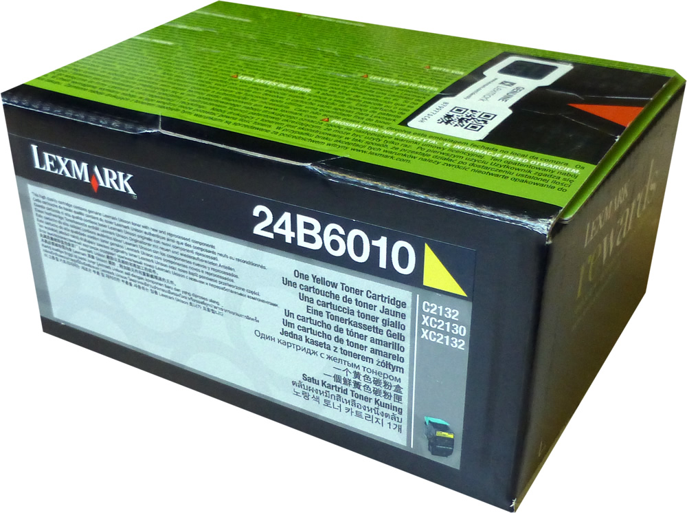 Toner Lexmark 24B6010, C2132, XC2130, XC2132, yellow, originál