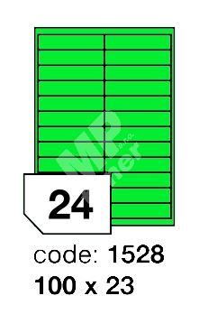 Samolepící etikety Rayfilm Office 100x23 mm 300 archů, matně zelená, R0120.1528D 1