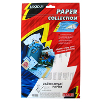 Samolepící etikety LOGO A4 zažehlovací papíry na bílá trička 1bal/5ks