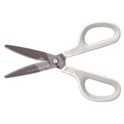 Nůžky Plus Fitcut Curve, univerzální, 17,5 cm, bílá 1