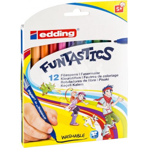 Dětské fixy Edding Funtastics 15, sada 12 barev 1