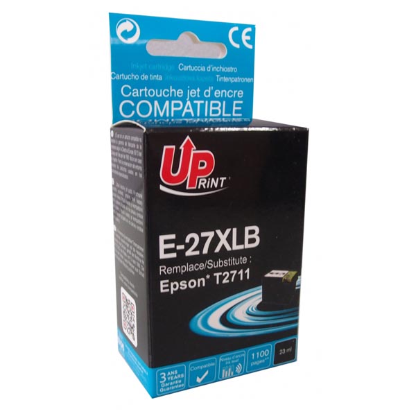Kompatibilní cartridge Epson C13T27114010, 27XL, black, 23ml, UPrint