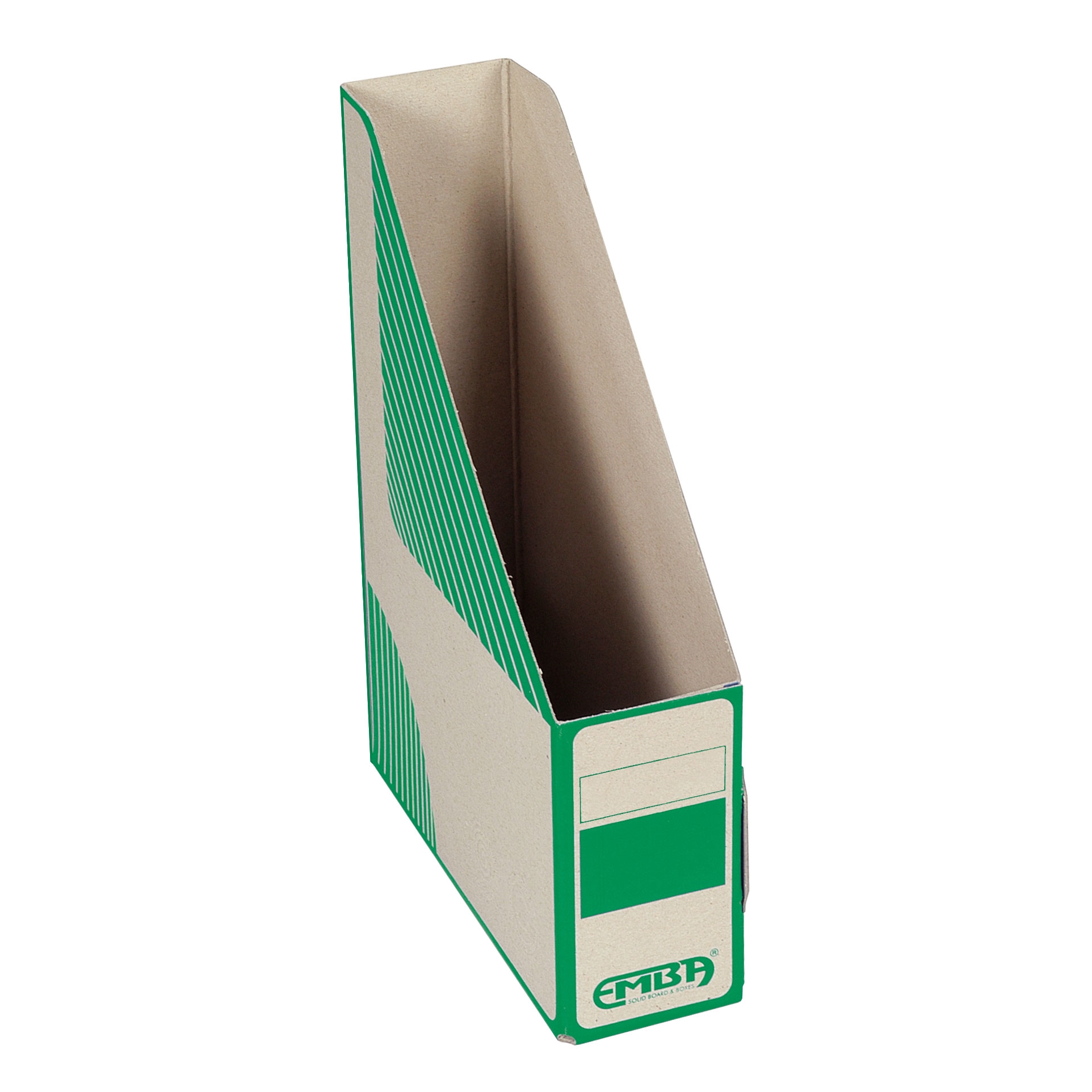 Dokument box Emba 330-230-75, kartonový, zelená