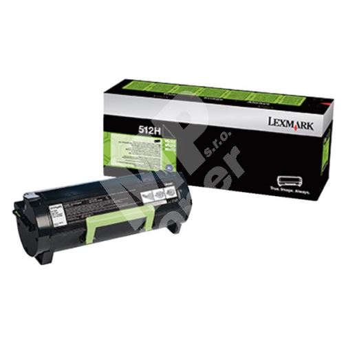 Toner Lexmark 51F2H0E, return, black, 512HE, originál 1
