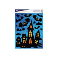 Okenní fólie Halloween 30x42cm, Světla, mix 3 (2)