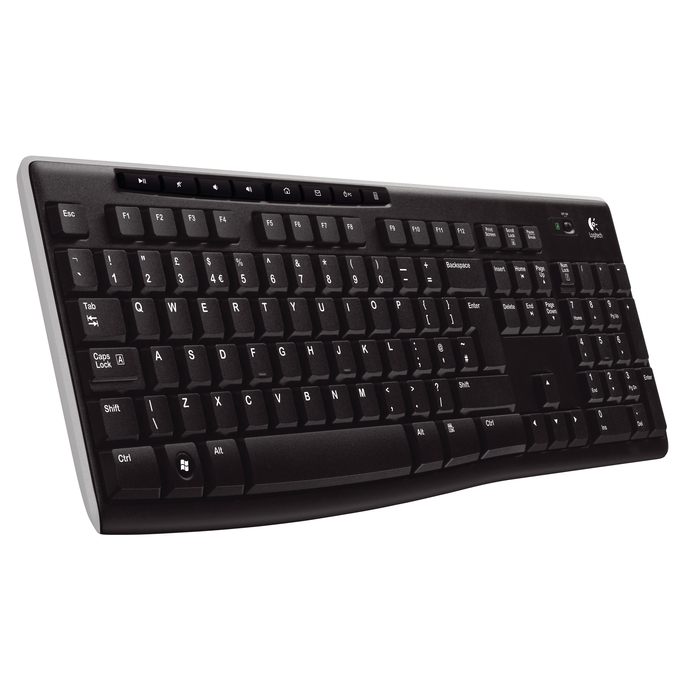 Klávesnice Logitech Wireless Keyboard K270,USB, CZ