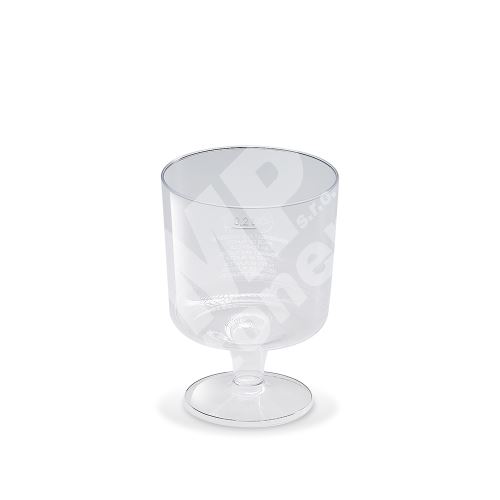 Pohár krystal na stopce, O72mm, 200ml, 10ks 1