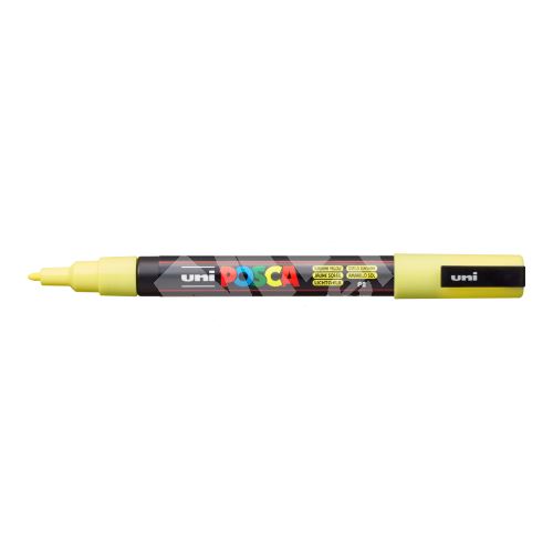 Uni Posca PC-3M akrylový popisovač, 0,9-1,3 mm, pastelově žlutý 1
