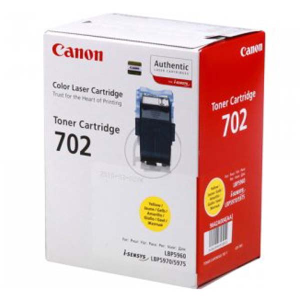 Toner Canon CRG-702, LBP 5960, žlutá, 9642A004, CRG702, originál