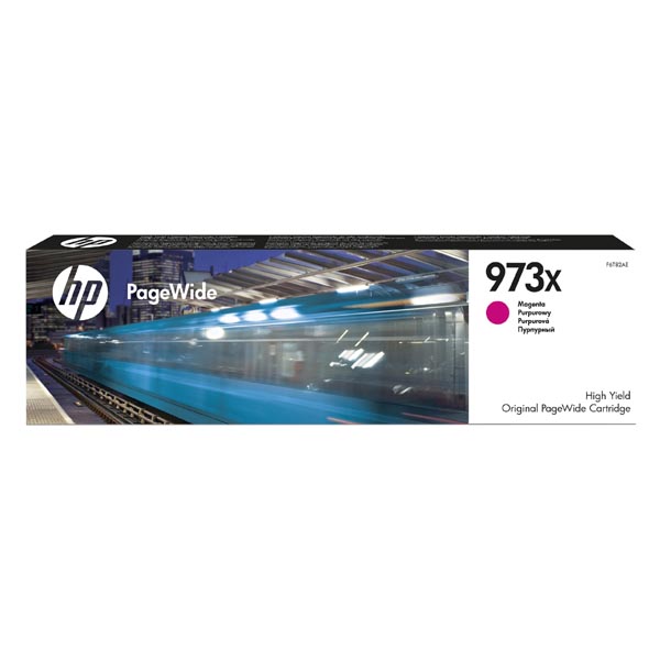 Inkoustová cartridge HP F6T82AE, PageWide Pro 450, 477, magenta, No.973X, originál