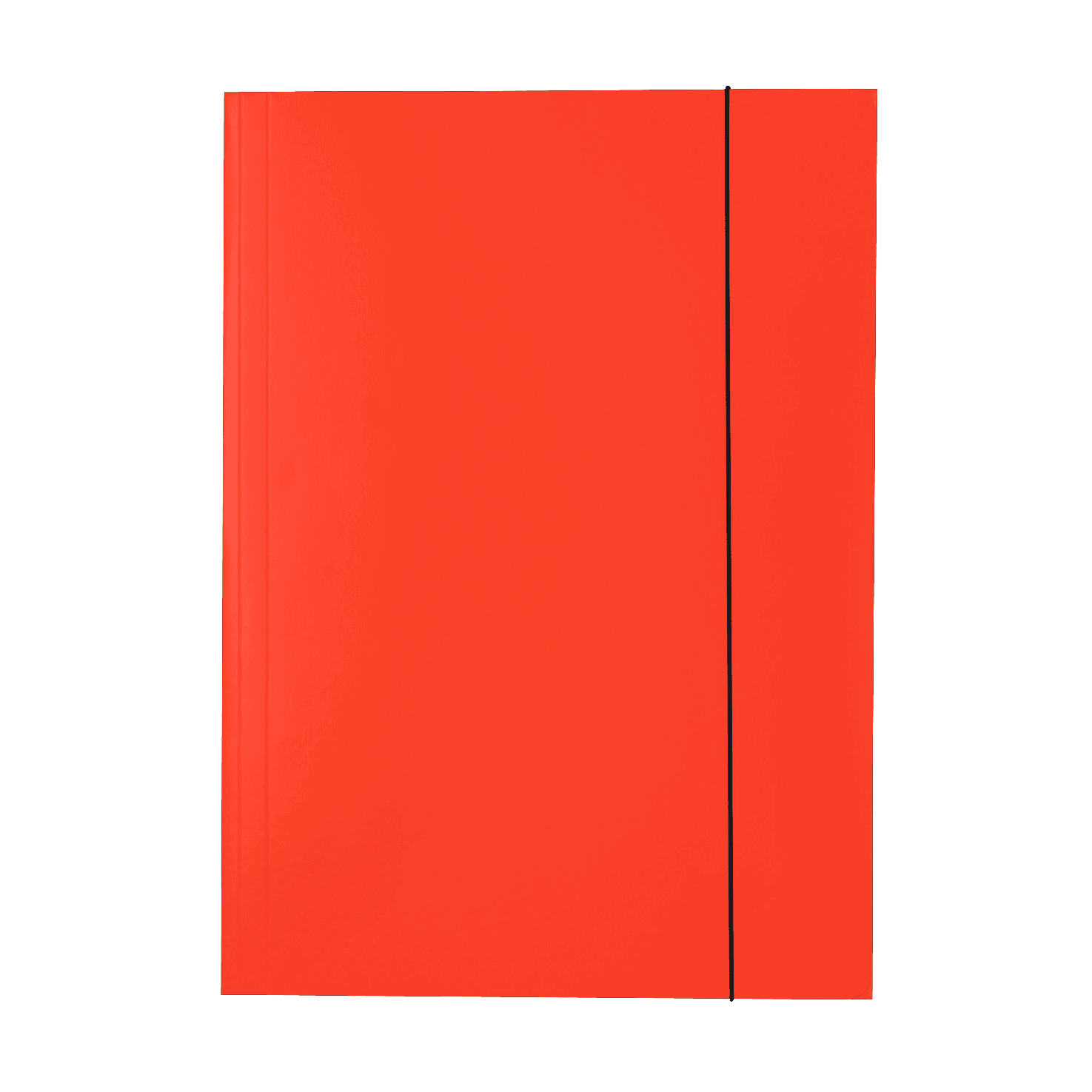 Lesklé kartonové desky Esselte A4, 3 chlopně, gumička, červená