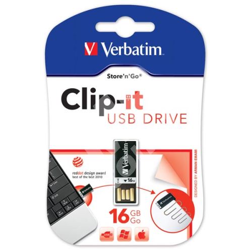 Verbatim Pin It 16GB, USB flash disk 3.0, 43951, černá 1