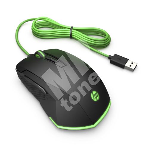 Myš HP Pavilion 200, 3200DPI, optická, 7tl., drátová USB, RGB osvětlení, černá 1