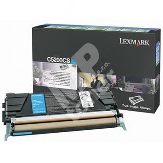 Toner Lexmark C530, C5200CS, modrá, originál 1