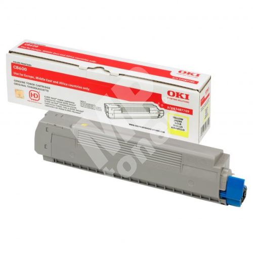 Toner OKI 43487709, yellow, originál 1
