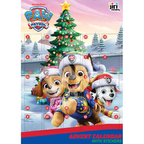 Adventní kalendář se samolepkami Tlapková patrola 1
