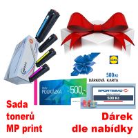 Sada tonerů HP CE320-3A, CMYK, MP print + dárek dle výběru