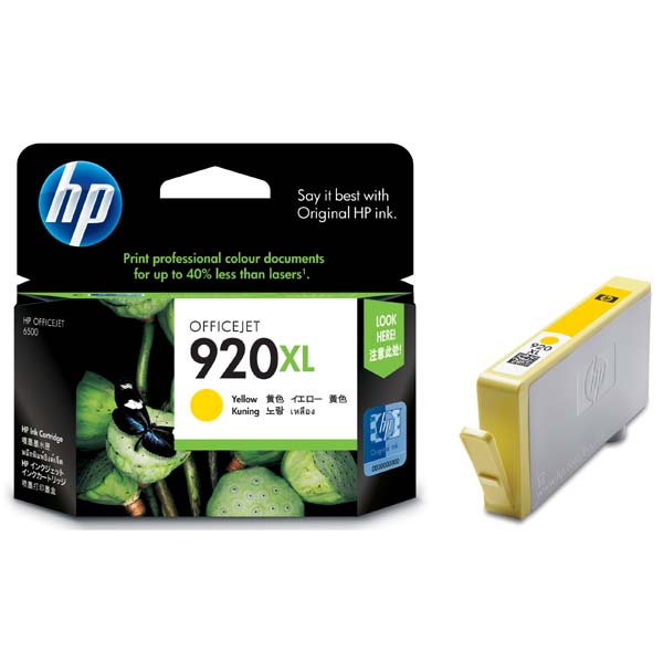 Inkoustová cartridge HP CD974AE, Officejet 6500, yellow, No. 920XL, originál