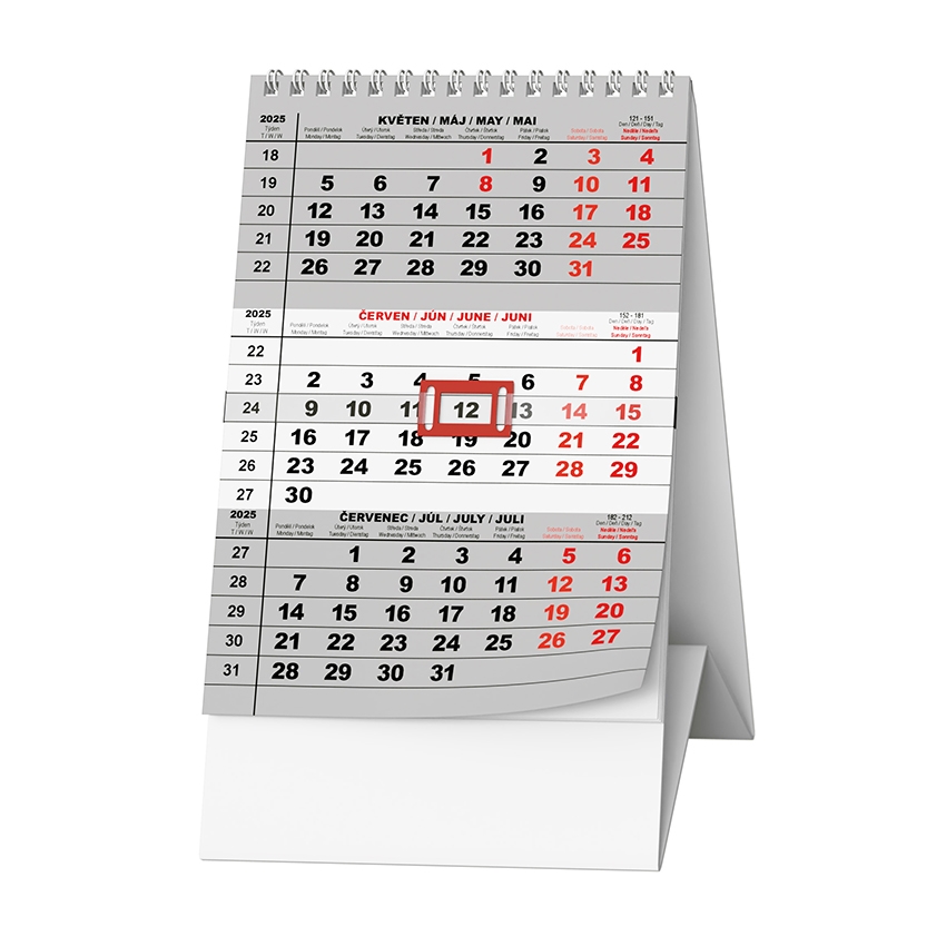 Stolní kalendář - Mini tříměsíční