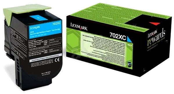 Toner Lexmark 70C2XC0, CS510de, CS510dte, cyan, 702XC, originál