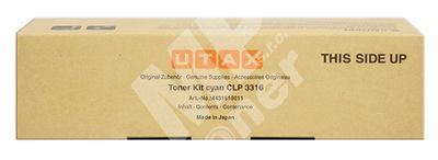 Toner Utax CLP 3316, Triumph Adler 4316, cyan, 4431610011, originál 1