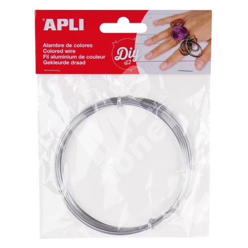Modelovací drát Apli, 1,5mm x 5m, stříbrný 1