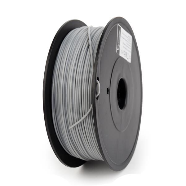 Tisková struna Gembird (filament) PLA PLUS, 1,75mm, 1kg, šedá