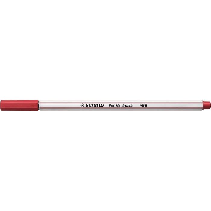 Štětcový fix Stabilo Pen 68 brush, světle červená