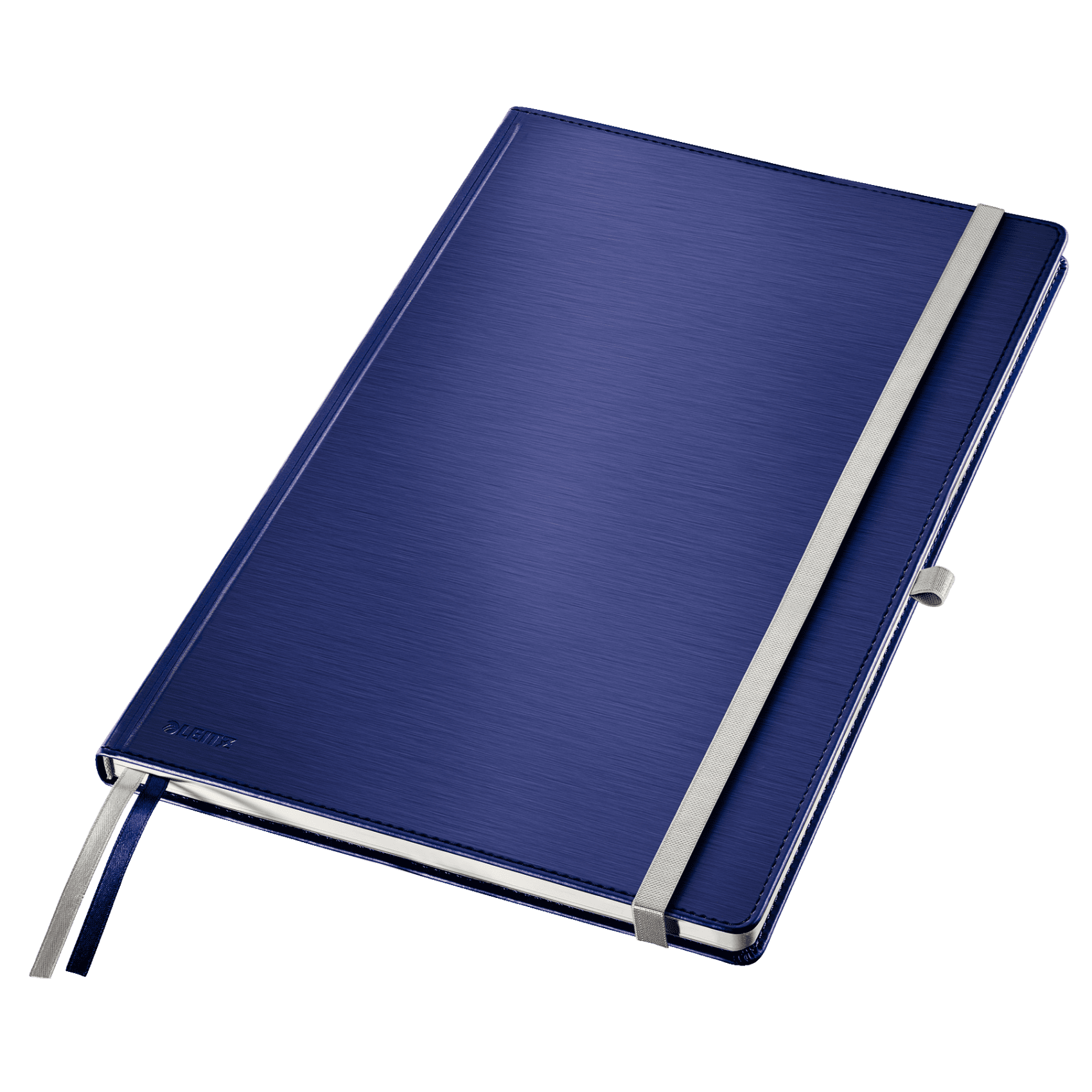 Zápisník Leitz Style A4, tvrdé desky, linkovaný, titanově modrý