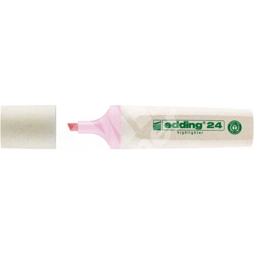 Zvýrazňovač Edding 24 EcoLine, pastelově růžová 1