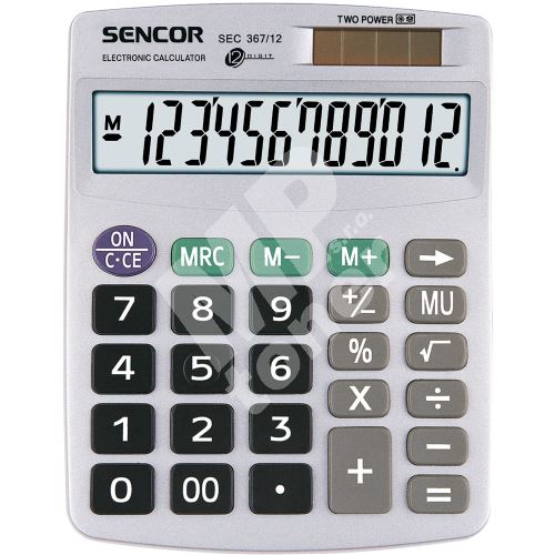 Kalkulačka Sencor SEC 367/12 Dual 1