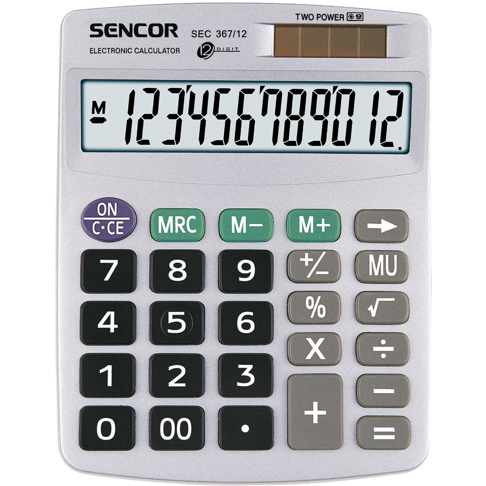 Kalkulačka Sencor SEC 367/12 Dual