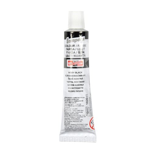 Temperové barvy tuba Koh-I-Noor 16ml čerň kostní (černá) 1