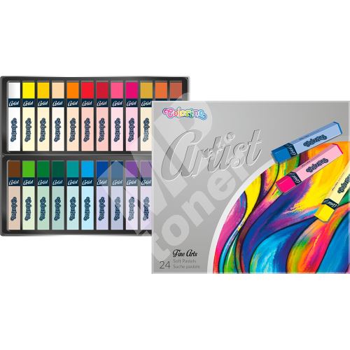 Colorino Artist suché pastely, čtyřhranné, 24 barev 1
