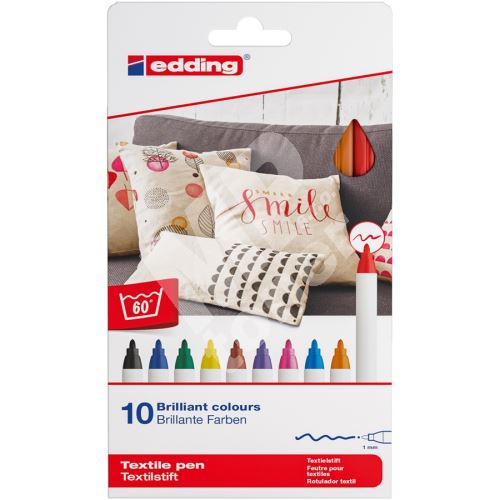 Popisovač Edding 4600 na textil, sada 10 ks 1