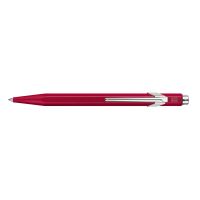 Kuličkové pero Caran d'Ache "849 Colormat-X", modrá náplň M, červené tělo