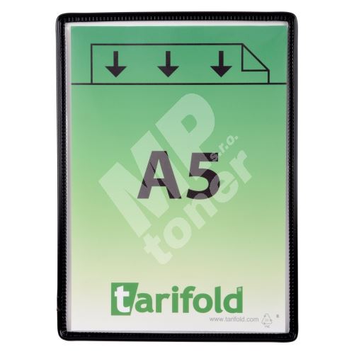 Tarifold rámeček s kapsou, A5, otevřený shora, černý, 5 ks 1