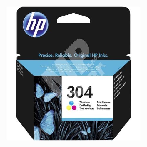 Cartridge HP N9K05AE, color, No.304, originál 1
