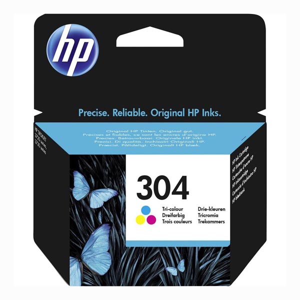 Inkoustová cartridge HP N9K05AE, Deskjet 3720, 3721, 3723, 3730, color, No.304, originál