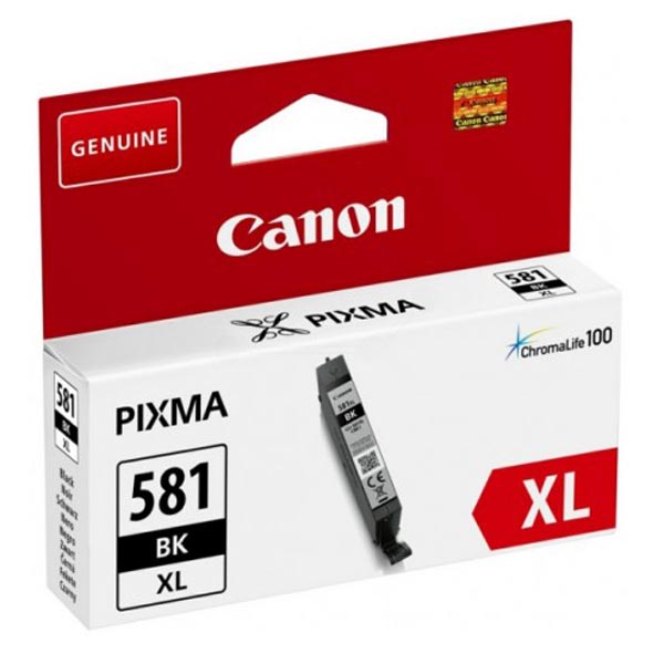 Inkoustová cartridge Canon CLI-581BK XL, Pixma TS6151, 2052C001, black, originál