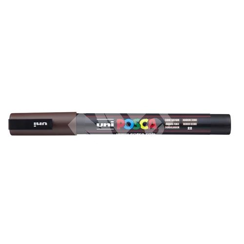 Uni Posca PC-3M akrylový popisovač, 0,9-1,3 mm, tm. hnědý 1