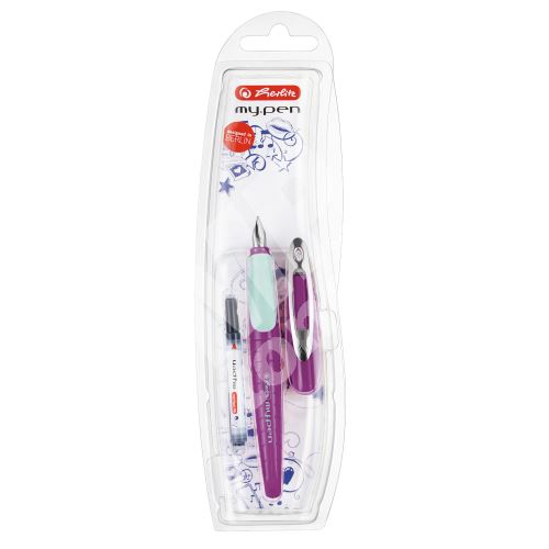 Bombičkové pero Herlitz My.pen M, fialově-mintové 1
