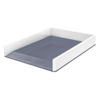 Dvoubarevný odkladač Leitz Wow, plast, bílý